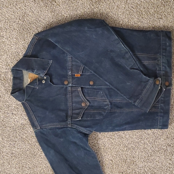 1970'S Orange Tag Vintage Levi's Jean Jacket Women's Small - Picture 7 of 8